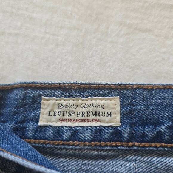 Levi's 501 Womens Patch Straight Jeans 29x30 Big E High-rise Button Fly - Picture 7 of 11